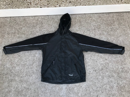 Rain Coat Men's Size Small Viking Black With Reflectors Waterproof NEW DEMO MODEL