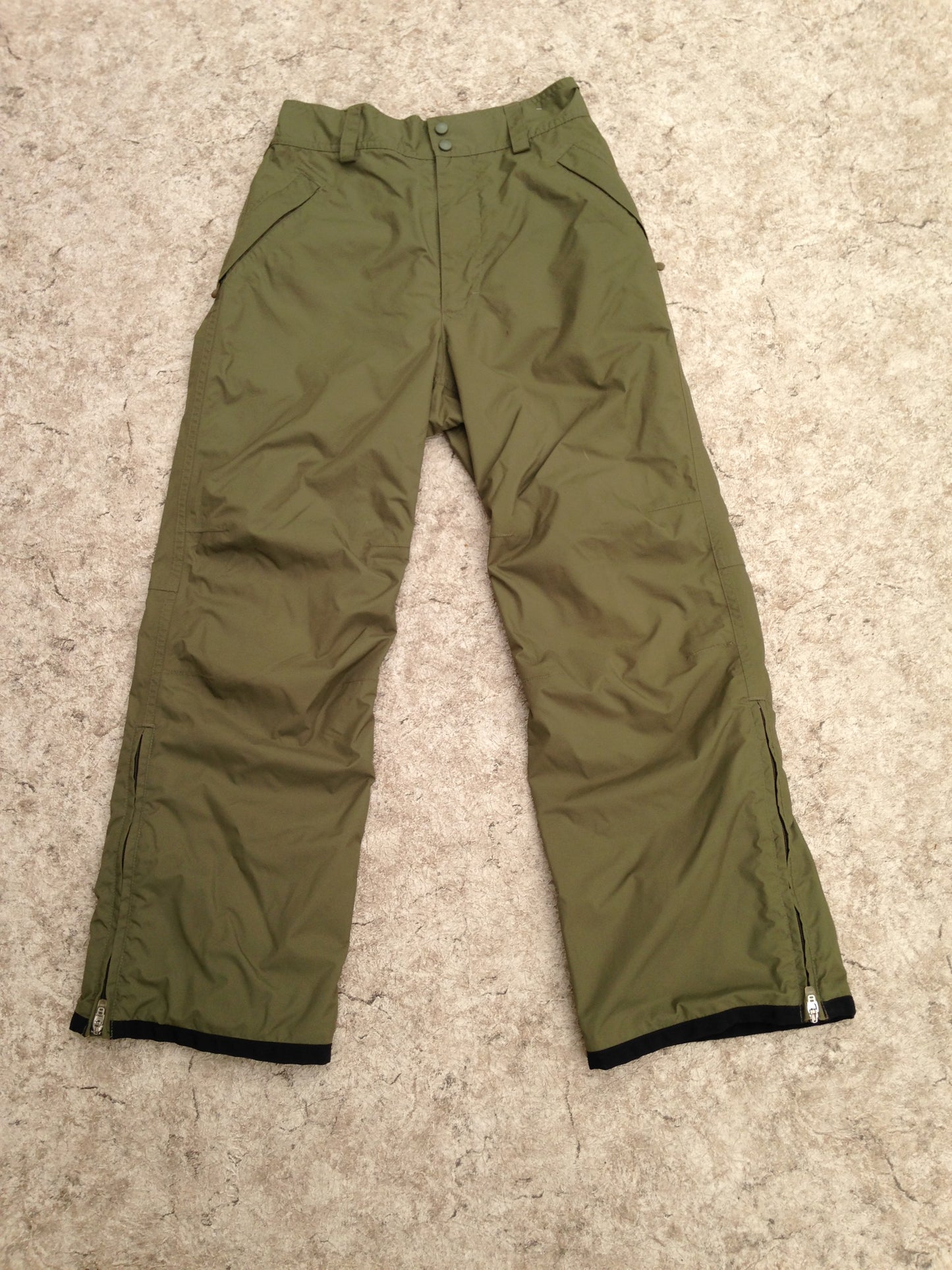 Rain Pants Child Size 10-12 MEC Green Waterproof Great Bike, Ride, Run, Play