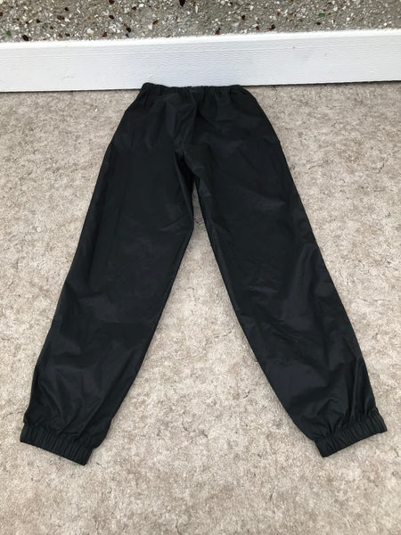 Rain Pants Child Size 14 MEC Black Excellent