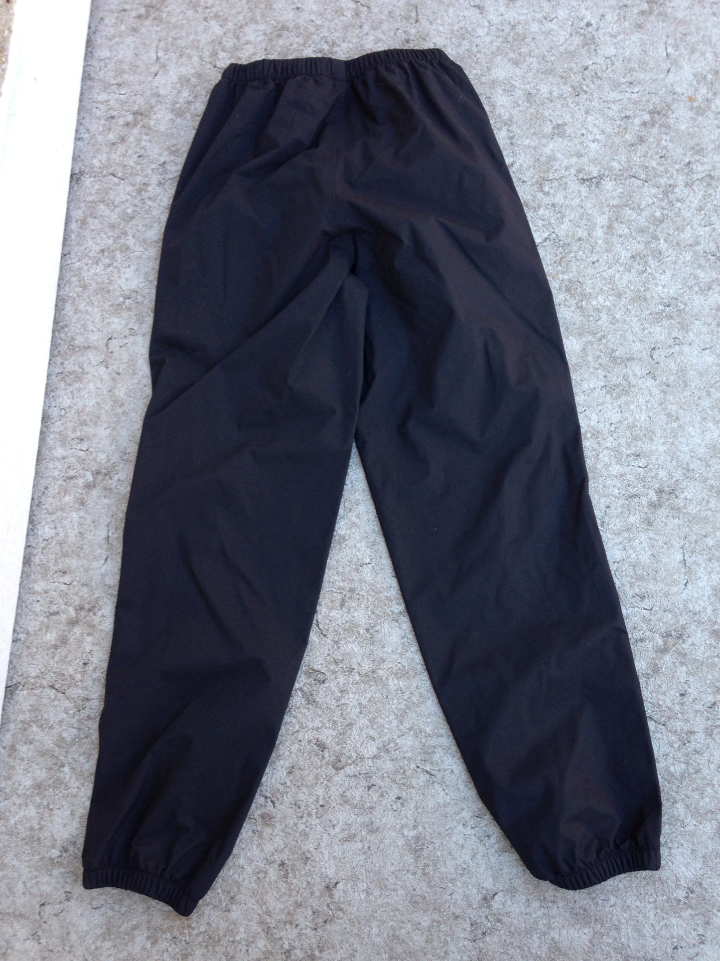 Rain Pants Child Size 16 MEC Black Waterproof Excellent