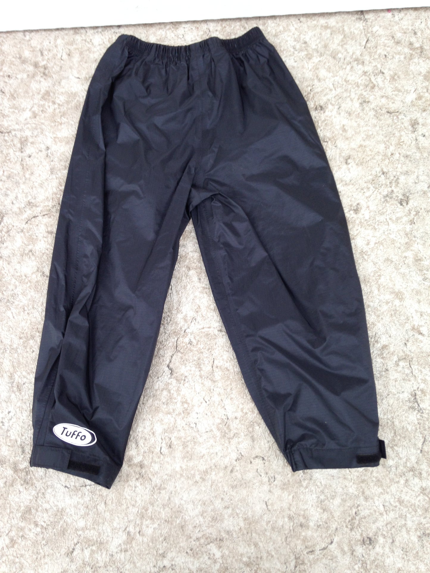 Rain Pants Child Size 5-6 Tuffo Black New Demo Model
