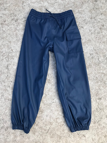 Rain Pants Child Size 5 Hatley Marine Blue Waterproof Excellent