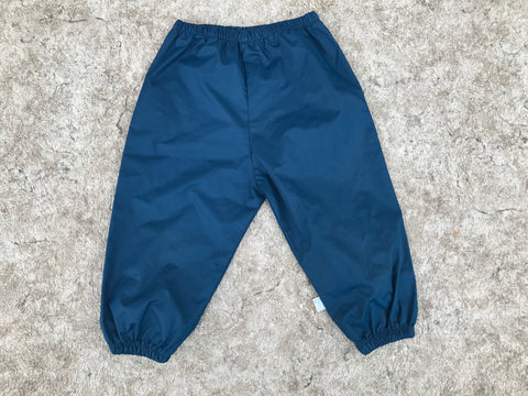 Rain Pants Child Size 6-12 Month Rain Gear Teal Blue