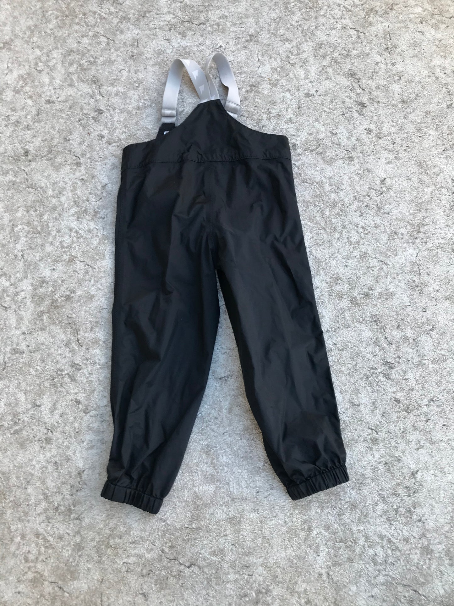 Rain Pants Child Size 6 MEC With Bib Black Waterproof Excellent Quality