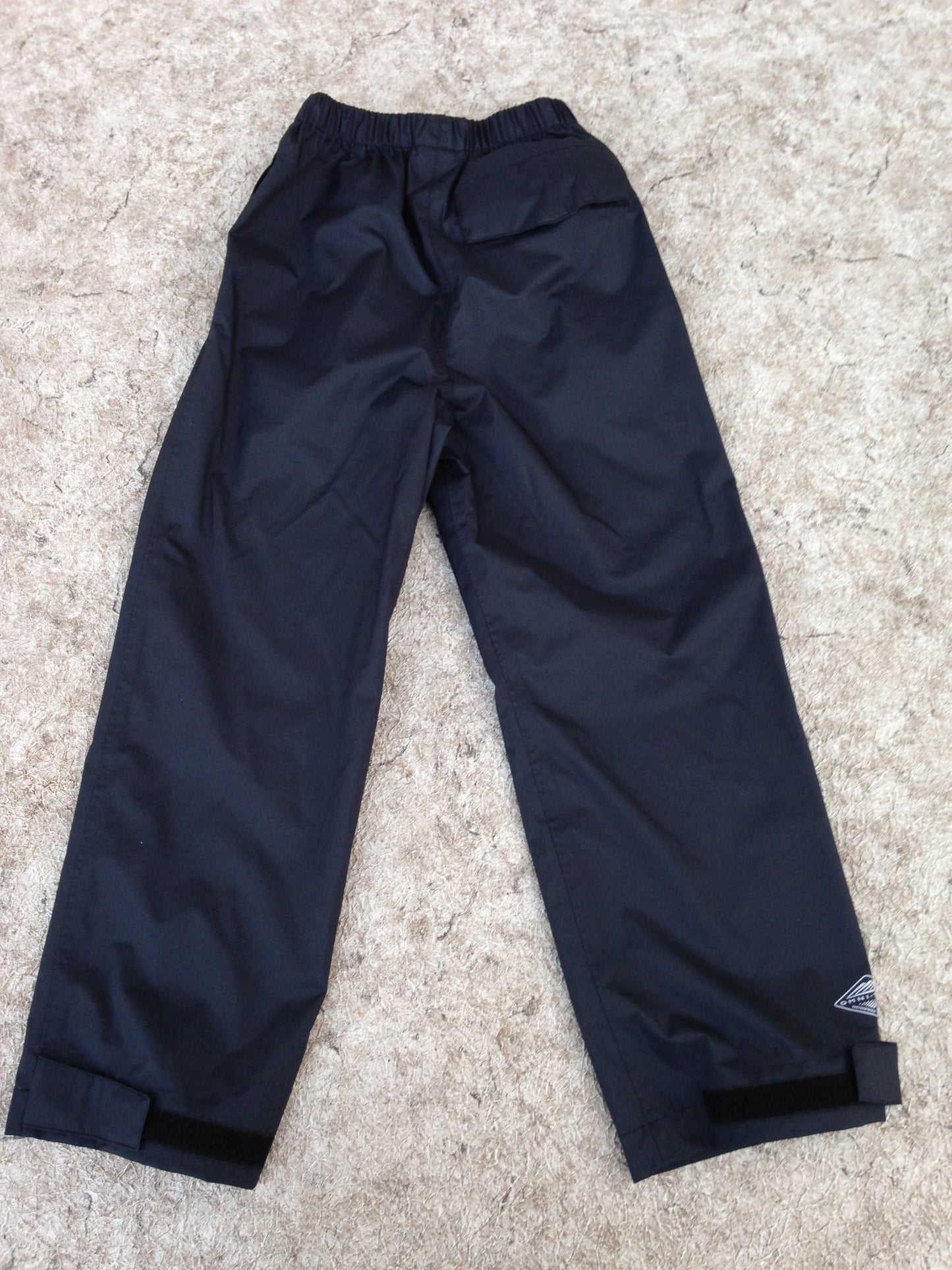 Rain Pants Child Size 7-8 Columbia Black Excellent