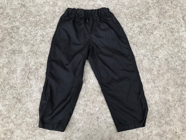 Rain Pants Child Size 7-8 Waterproof Breathable Black
