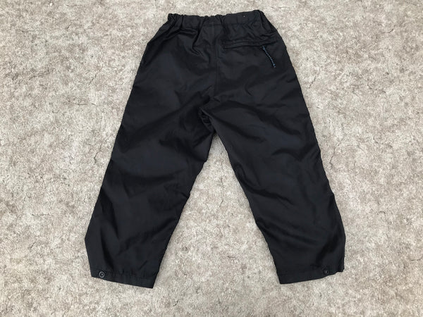 Rain Pants Child Size 7-8 Waterproof Breathable Black