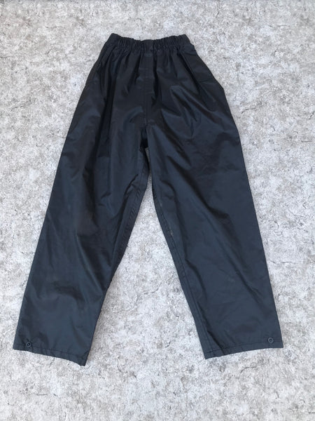 Rain Pants Child Size 7-8 Result Black Waterproof New Demo Model