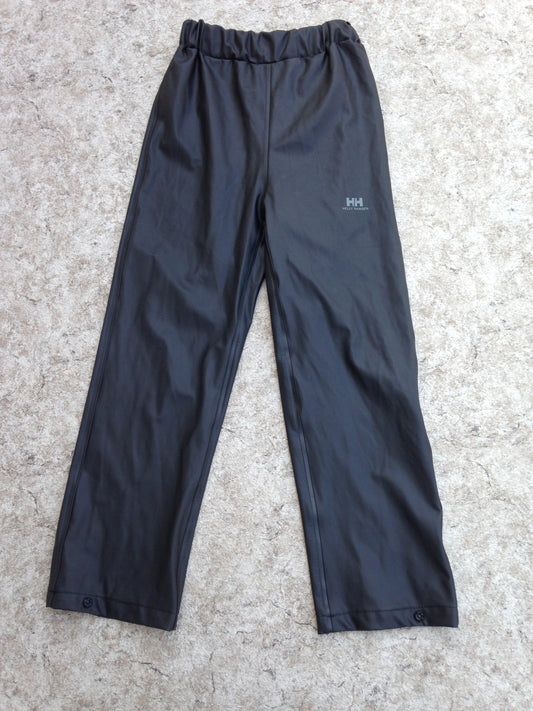 Rain Pants Child Size 8 Helly Hansen Black Waterproof New Demo Model