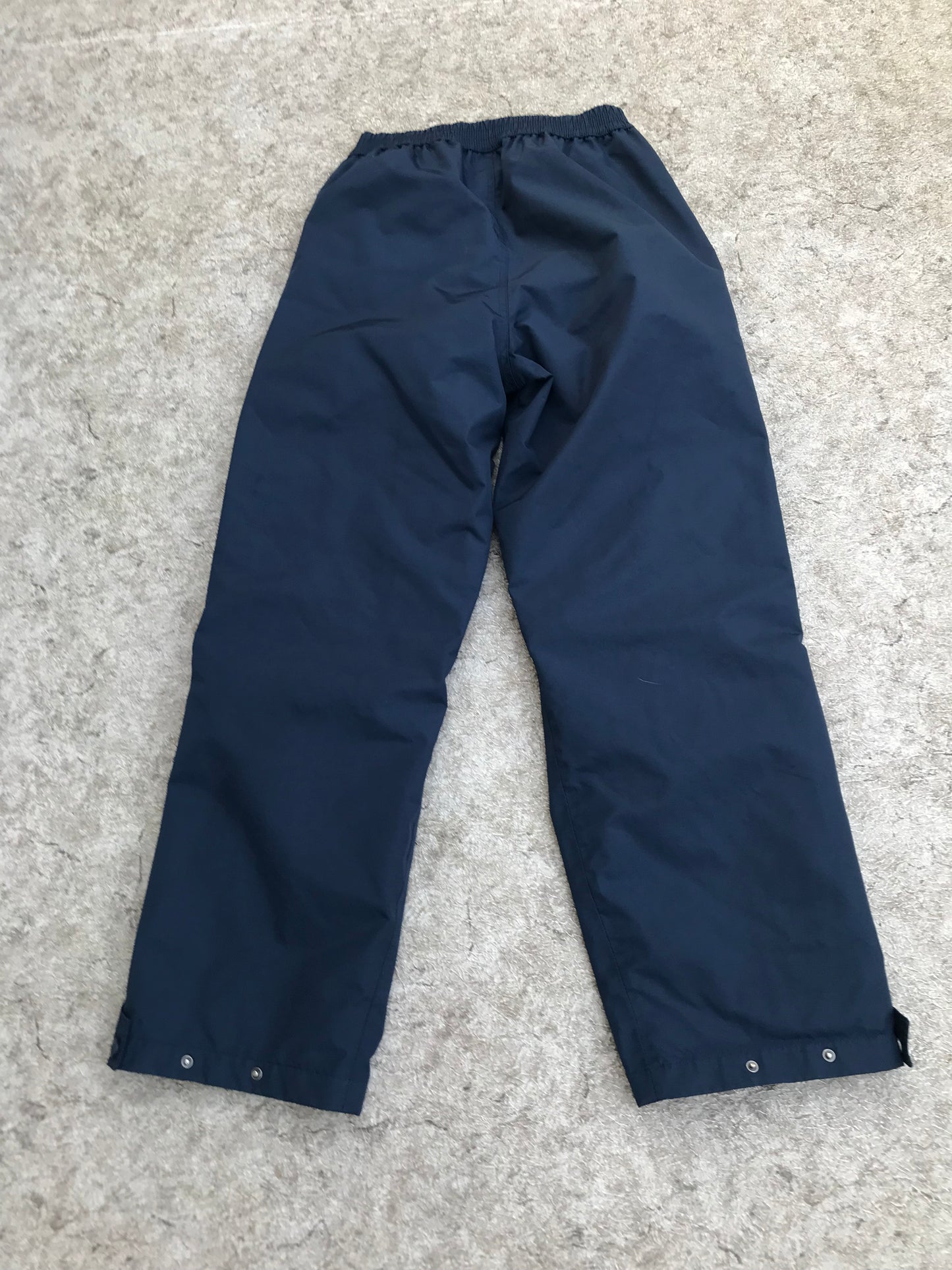 Rain Pants Ladies Size Small Helly Hansen Marine Blue Zippers Part Way Up Both Legs Excellent