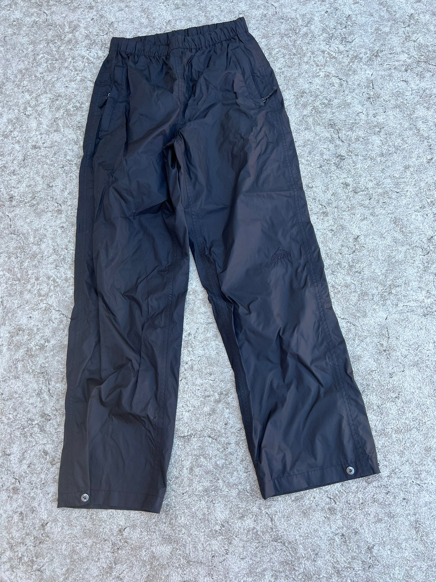 Rain Pants Ladies Size Small McKinnley Black Excellent