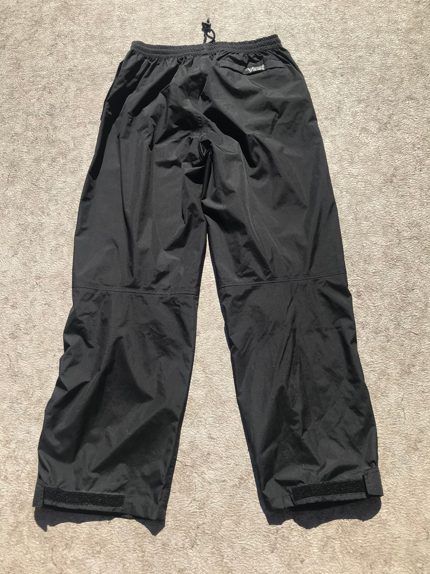 Rain Pants Men's Size XX Large Viking Commercial Grade Waterproof Black 32 inch Leg New Demo Model