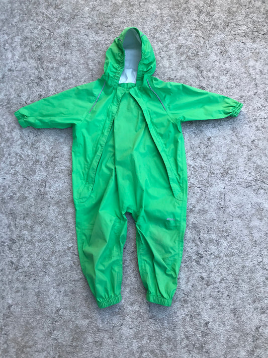 Rain Suit Child Size 24 Month Muddy Buddy MEC Heritage Pants Coat Apple Green Minor Wear
