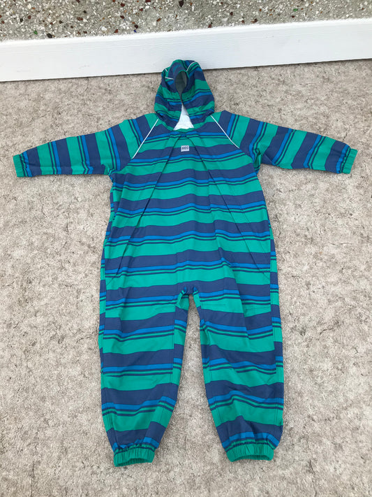 Rain Suit Child Size 5 Muddy Buddy MEC Pants Coat Blue Teal Excellent