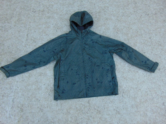 Rain Coat Child Size 10-12 FireFly Grey Black