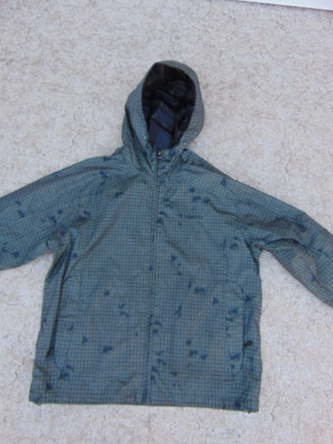 Rain Coat Child Size 10-12 FireFly Grey Black