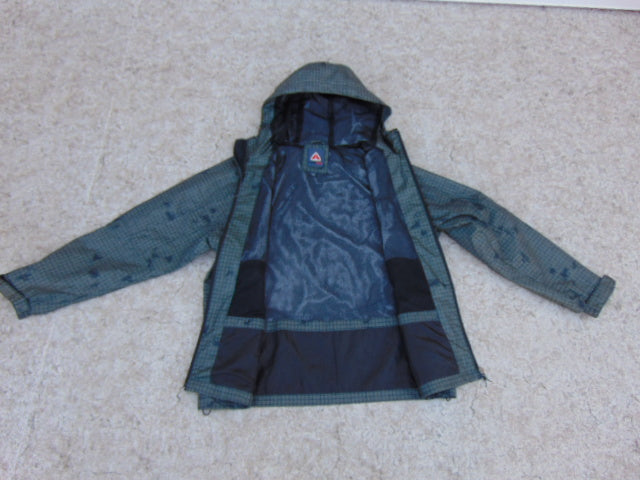 Rain Coat Child Size 10-12 FireFly Grey Black