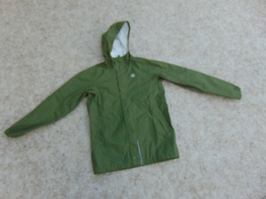 Rain Coat Child Size 12 MEC Olive Green Waterproof  As New Excellent