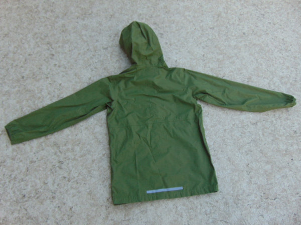 Rain Coat Child Size 12 MEC Olive Green Waterproof  As New Excellent