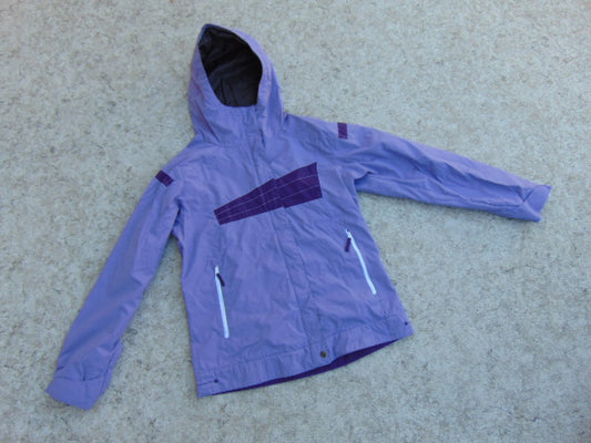 Rain Coat Child Size 14-16 Youth Columbia Purple and Grey Excellent