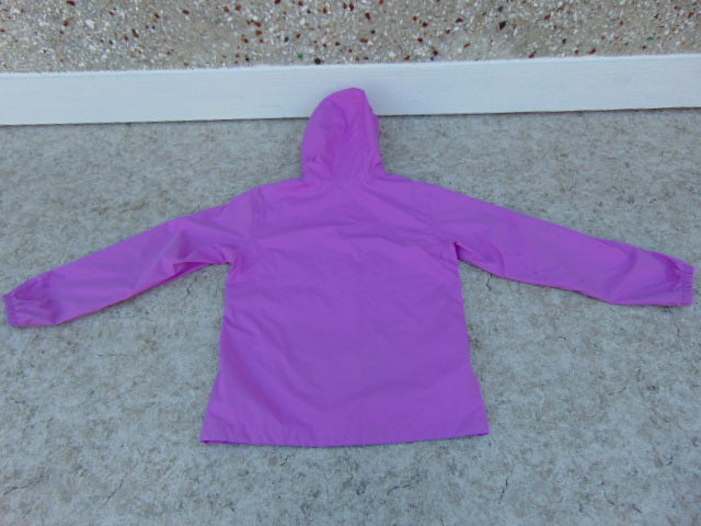 Rain Coat Child Size 14-16 Youth MEC Purple Lime Waterproof