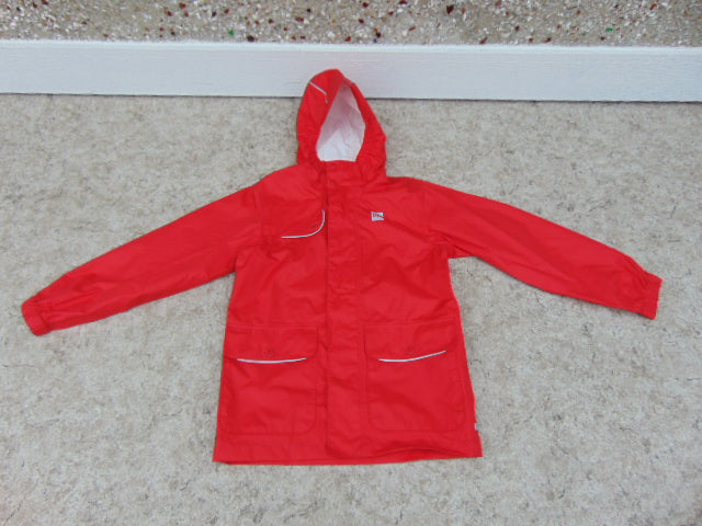 Rain Coat Child Size 8 MEC Red Waterproof Excellent