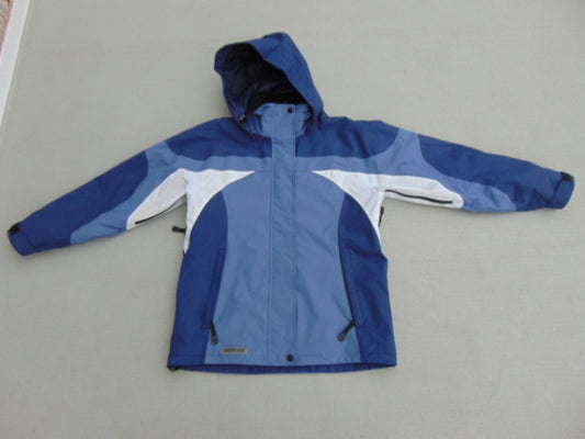Rain Coat Ladies Size Small Viking Creekside Blue White Waterproof