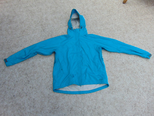 Rain Coat Ladies Size X Large MEC Waterproof Teal Blue New Demo Model