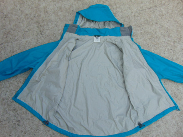 Rain Coat Ladies Size X Large MEC Waterproof Teal Blue New Demo Model