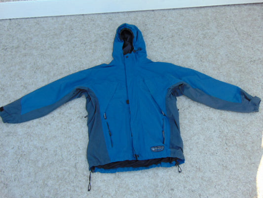 Rain Coat Men's Size Medium Wetskins Denim Blue Grey Waterproof