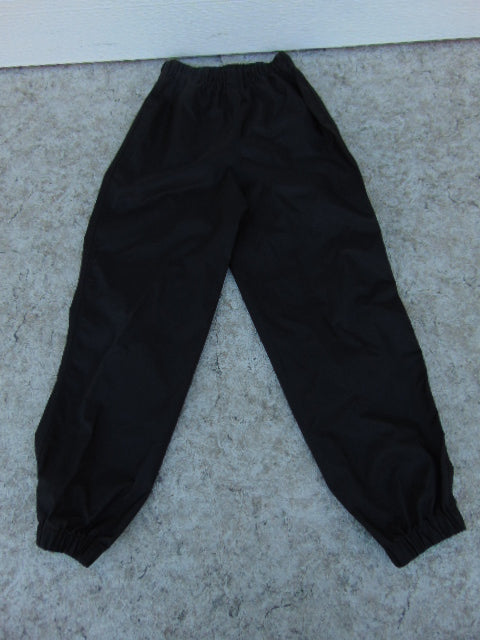 Rain Pants Child Size 10 MEC Black Waterproof Excellent