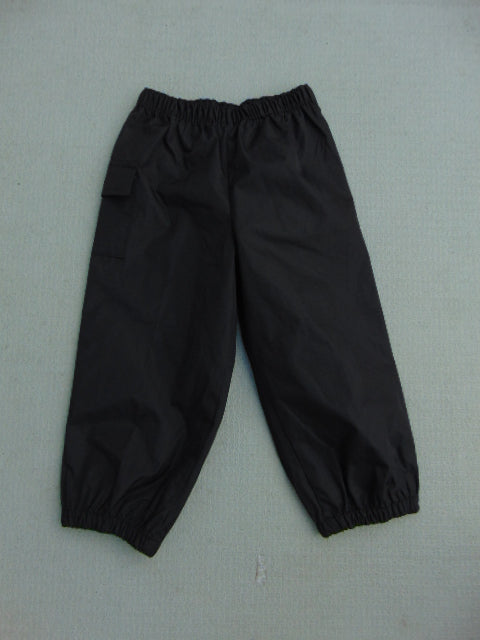 Rain Pants Child Size 24 Month Osh Kosk Black