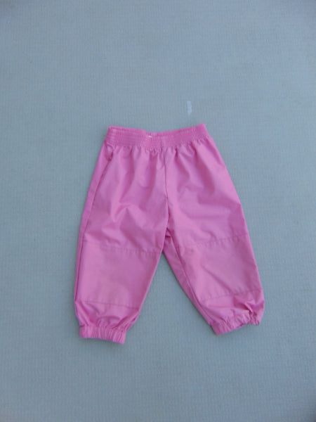 Rain Pants Child Size 3 Pink Waterproof Excellent