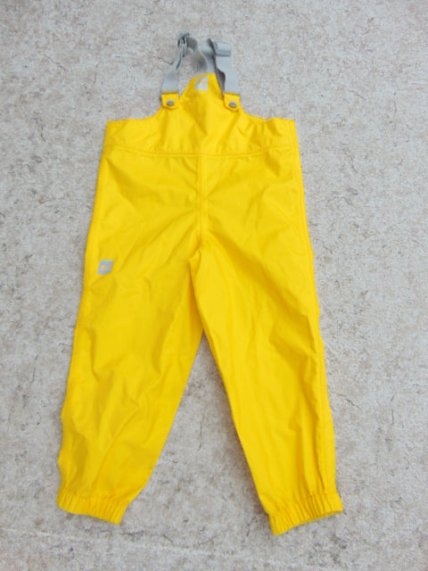 Rain Pants Child Size 5 MEC Yellow Bib Overalls Waterproof Excellent