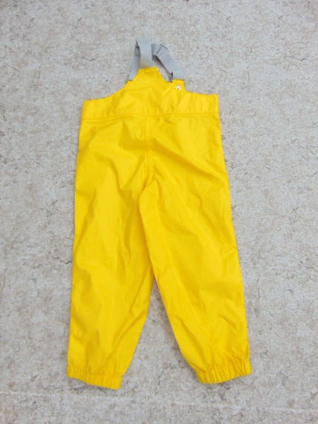 Rain Pants Child Size 5 MEC Yellow Bib Overalls Waterproof Excellent