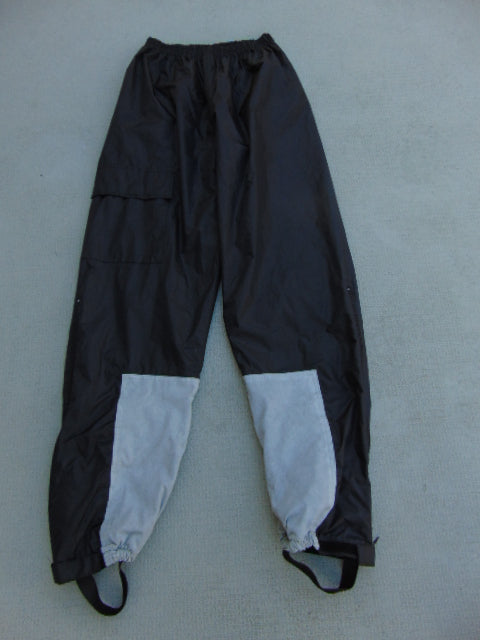 Rain Pants Men's Size X Large Great For Bike or Motorcycle Black Grey