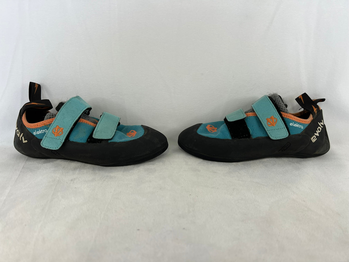 Rock Climbing Shoes Adult Size  7.5  Elektra Evolve Teal Black