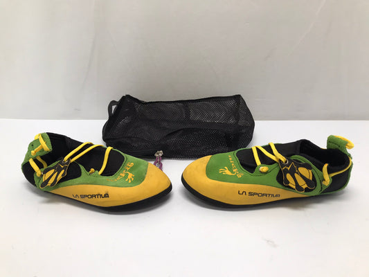 Rock Climbing Shoes Child Size 2-3 La Sportiva Lime Green As New