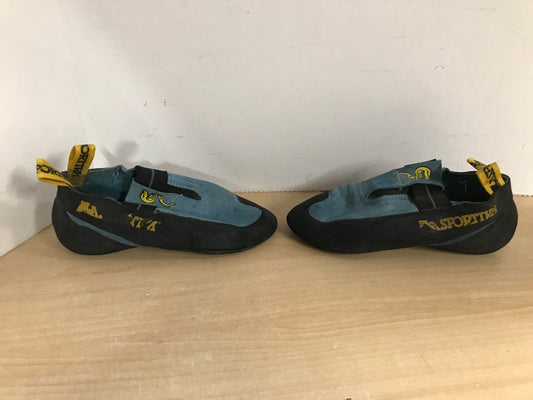 Rock Climbinging Shoes Ladies Size 8 - 8.5 LaSportiva Leather Blue