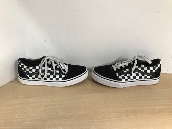 Runners Child Size 5 Vans Off The Wall Black Check As New