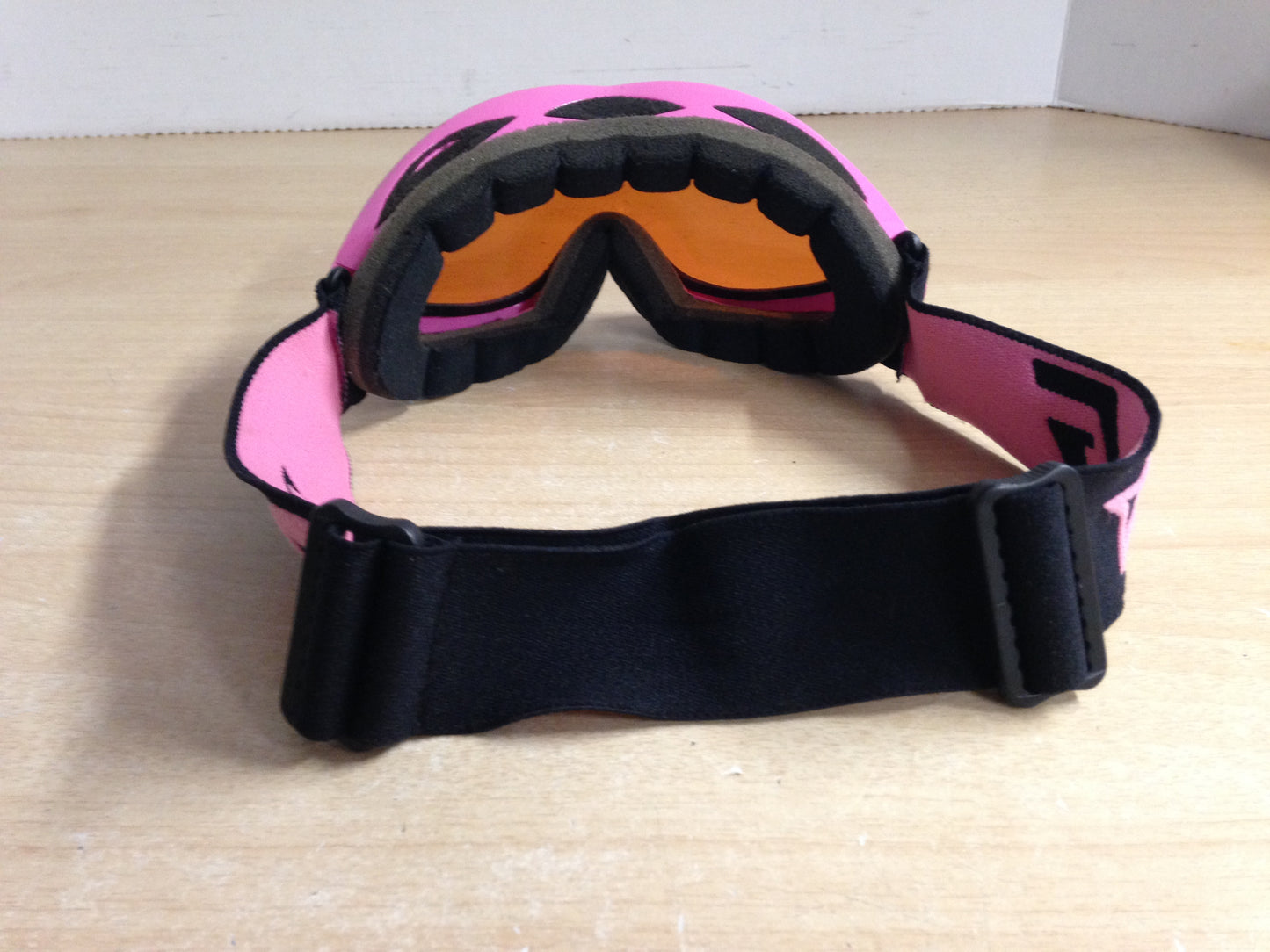 Ski Goggles Adult Size Gordini Pink Black With Orange Lense Excellent
