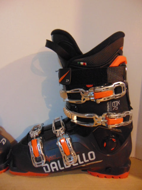 Ski Boots Mondo Size 25.5 Men's Shoe Size 7.5 Ladies 8.5 299 mm Dalbello Avanti Super Comfy Orange Black New Demo