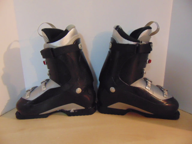 Ski Boots Mondo Size 26.5 Men's Size 8.5 Ladies Size 9.5  307 mm Salomon Mission Black Red Chrome Excellent