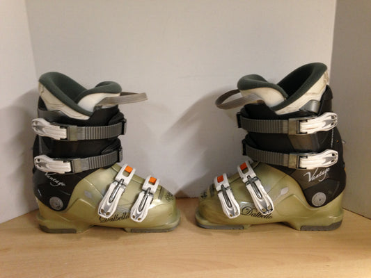 Ski Boots Mondo Size 24.0 Ladies 7 290 mm Dalbello Vintage Feather Sage Grey