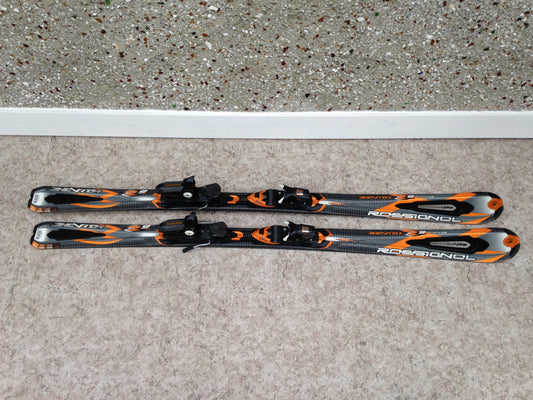 Ski 162 Rossignol Zenith Parabolic Great For Down Hill and Back Country Grey Orange With Bindings