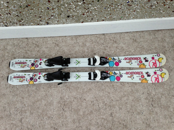 Ski 110 Rossignol Fun Girl White Multi Excellent Parabolic  With Bindings