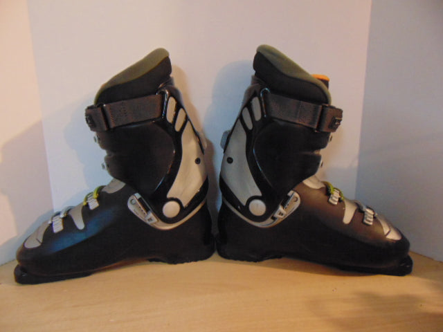 Ski Boots Mondo Size 29.5 Men's 11.5 338 mm Salomon Sense Black Grey Lime Buckle Excellent