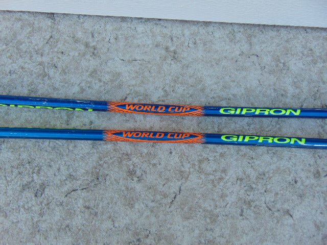 Ski Poles Adult Size 50 inch Gipron World Cup Blue Lime Orange Rubber Handles