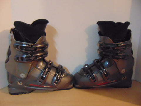 Ski Boots Mondo Size 24.0 Men's Size 6 Ladies Size 7 280 mm Nordica T22 Black Grey Red Excellent