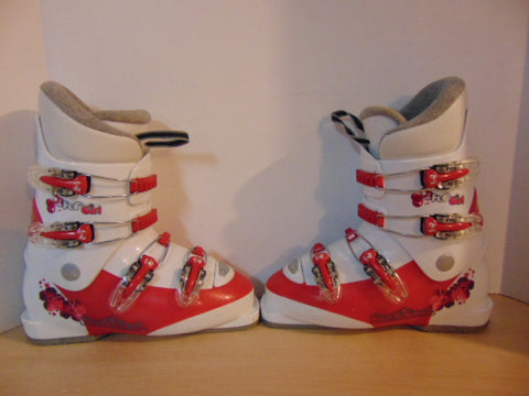 Ski Boots Mondo Size 24.0 Ladies Size 7 283 mm Rossignol Raspberry White